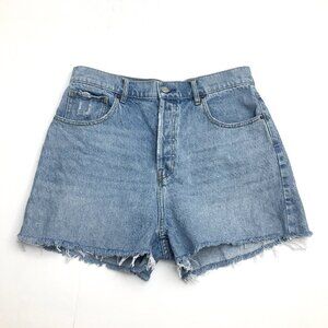 Pacsun Women's Shorts High Rise Icon Jean Shorts Button Fly Cotton size 30